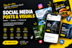 create professional social media post design
