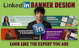 design premium and professional linkedin banner