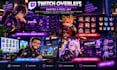 create custom twitch overlays, animated stream graphics, emotes and pixel art