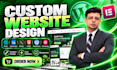develop a custom website with frontend and backend