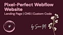 build or fix responsive webflow website and landing page, webflow expert, seo