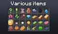 create minecraft pixel art items, textures sprite sheet and icons