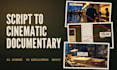 turn your script into a cinematic documentary video