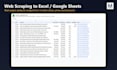 scrape website data into excel, google sheets or csv with python