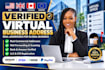 provide a verified virtual business address and virtual office setup