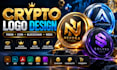 do cryptocurrency, token, coin , crypto website, logo design, currency