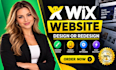 create wix website design, redesign wix website