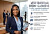 provide a verified virtual business address and mail forwarding