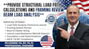 provide structural load path calculations and framing review beam load analysis