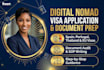 prepare and review your digital nomad visa application and documents