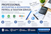 provide monthly bookkeeping and payroll management services