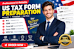 prepare US tax forms w2 1099 941 payroll and irs documents
