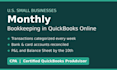 be your monthly bookkeeper in quickbooks online