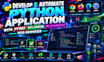 develop automate python application with pytest selenium playwright web browser