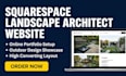 squarespace landscape architect website design, outdoor design portfolio website
