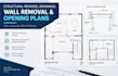 draw structural remodel drawings for wall removal and opening plans