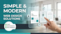 design a simple and modern responsive website