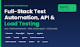 do test automation, API and load testing with java, python and reports