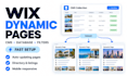 build wix dynamic pages wix cms database velo filters directory site automations