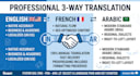 translate texts with a high level of professionalism