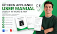 create ce compliant kitchen appliance user manual design in word and pdf