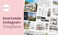create 50 editable canva instagram templates for real estate agent