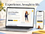 build a professional portfolio website using base44