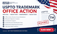 handle uspto trademark office action refusal objection amendment and rejection
