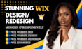 wix ecommerce website design, redesign wix website, wix website development