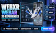 develop webxr ar VR apps with threejs webgl react and immersive 3d