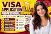 assist with UK USA canada schengen australia visa application