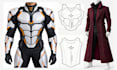 create custom cosplay sewing patterns eva foam armor patterns and helmet pattern