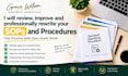 review improve and professionally rewrite your sops and procedures