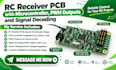 design rc receiver pcb with microcontroller, pwm outputs and signal decoding