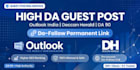 publish guest post on high da sites like outlook