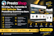 develop, fix, customize, and SEO optimize your prestashop ecommerce store