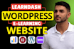 build wordpress elearning lms website with learndash tutor lms learnpress
