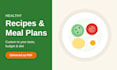 create a healthy recipes and a custom meal plan