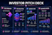 design investor pitch deck for business and startups