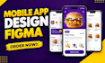 design mobile app ui ux in figma with clikable prototype