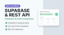 integrate rest api, supabase, and database in next js react