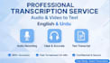 transcribe audio and video to text accurately and fast