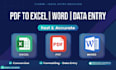 do accurate data entry excel copy paste and web research