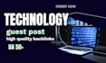publish technology guest post with tech backlinks