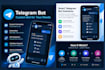 create a professional custom telegram bot