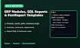 develop erp modules, sql reports and fastreport templates