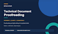 proofread and edit your completed technical document