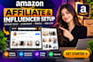 create and setup amazon affiliate account and storefront