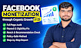 help you in facebook page monetization, payout and recommendation issues