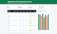 create a google sheets attendance and timesheet tracker